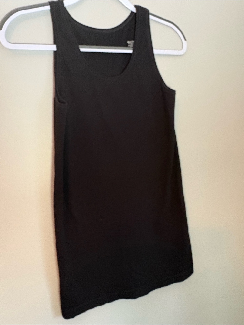 Athleta Seamless Ribbed Pointelle Tank Top Black Size L  Athletic Gym Stretchy
